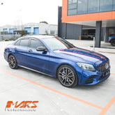 FloKraft Dry Carbon Side Skirts Lip Spoiler Covers for Mercedes - Benz A205 C205 S205 W205 AMG Package & C43, C63 - S - Mars Performance